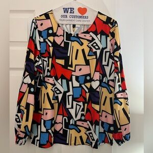 XL multi colored top